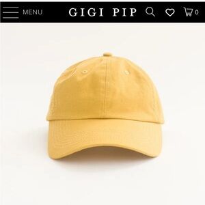 GIGI Pip Lemonly Ball Cap in Mustard